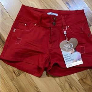NWT YMI red short